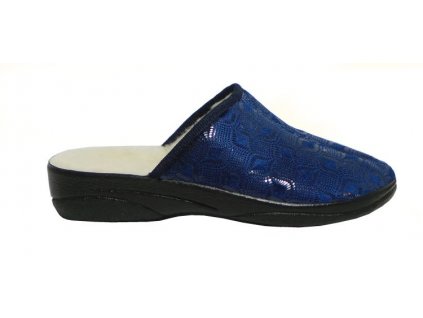 Pantofle Hilby ZB-043 zateplené modré
