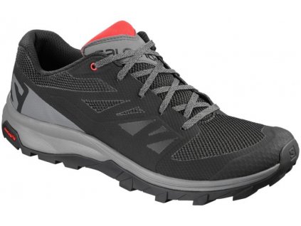 SALOMON OUTLINE L40477500 black/quiet shade/high risk red