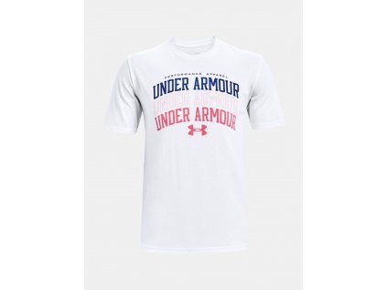 UA Multi Color Collegiate SS-WHT 1361671-100