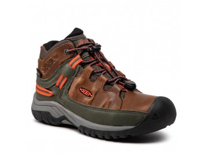 KEEN 1026299 Targhee Mid Wp Dark Earth/Forest Night