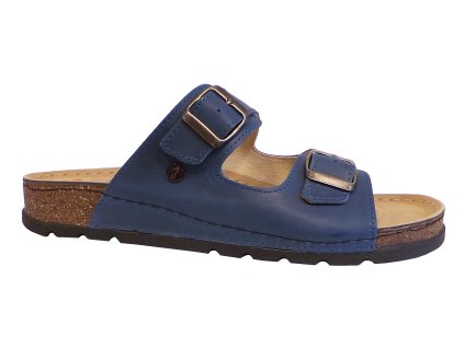 Pantofle Hilby SO-0171/M Navy Pull Up/Pánské