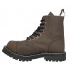 8 dírkové boty STEEL CRAZY BROWN