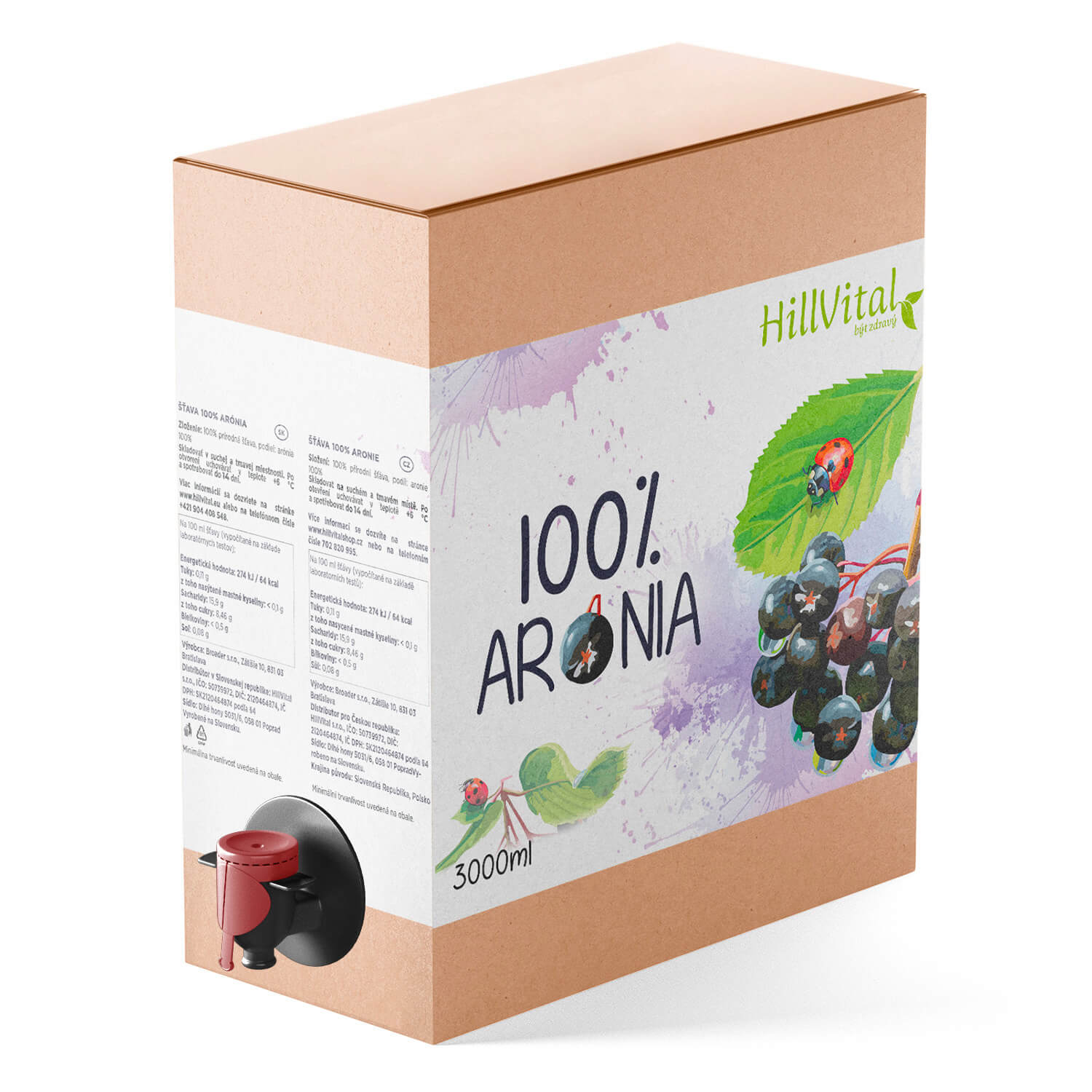 HillVital | Arónie 100% šťáva 3l