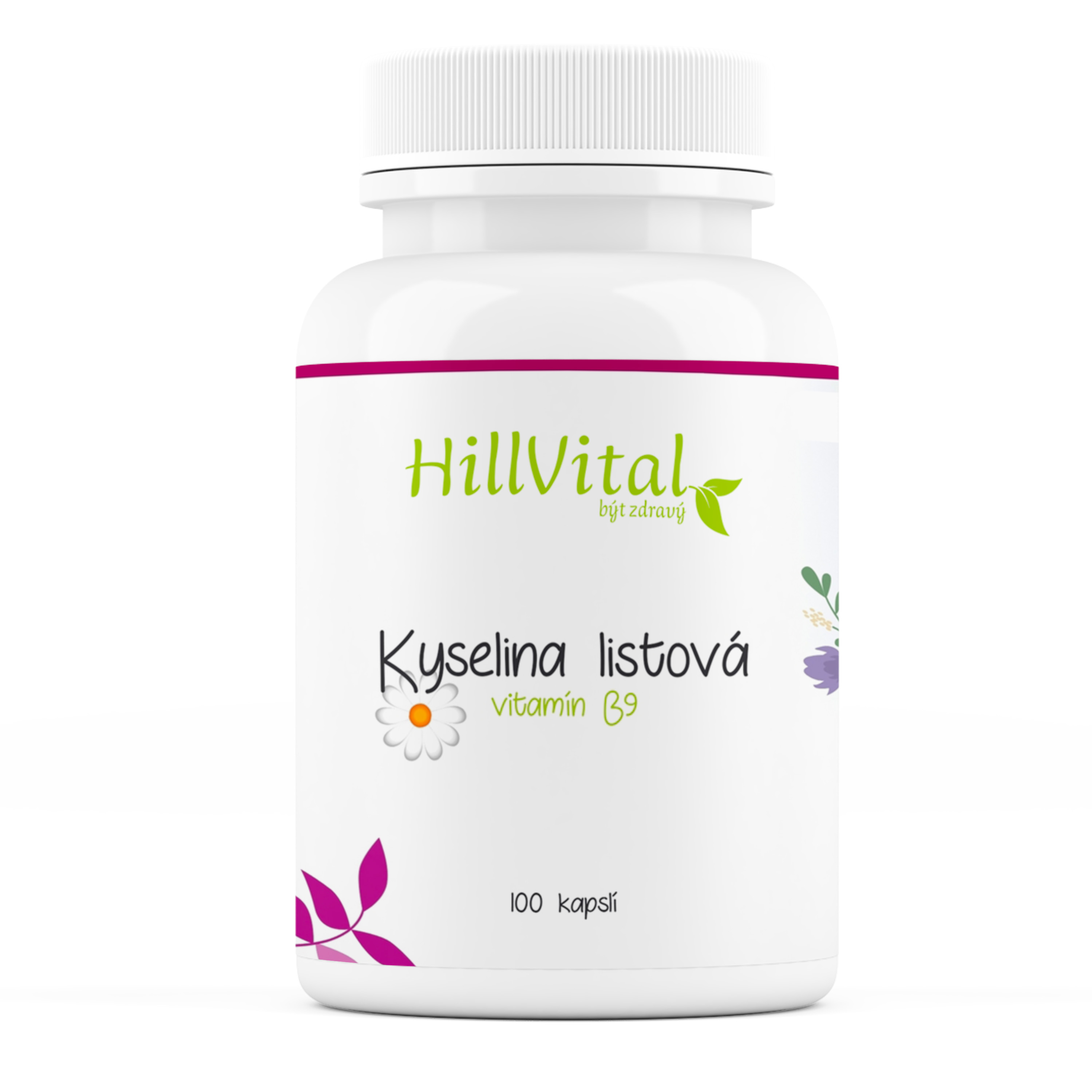 Levně B9 vitamín - kyselina listová (100 kapslí)