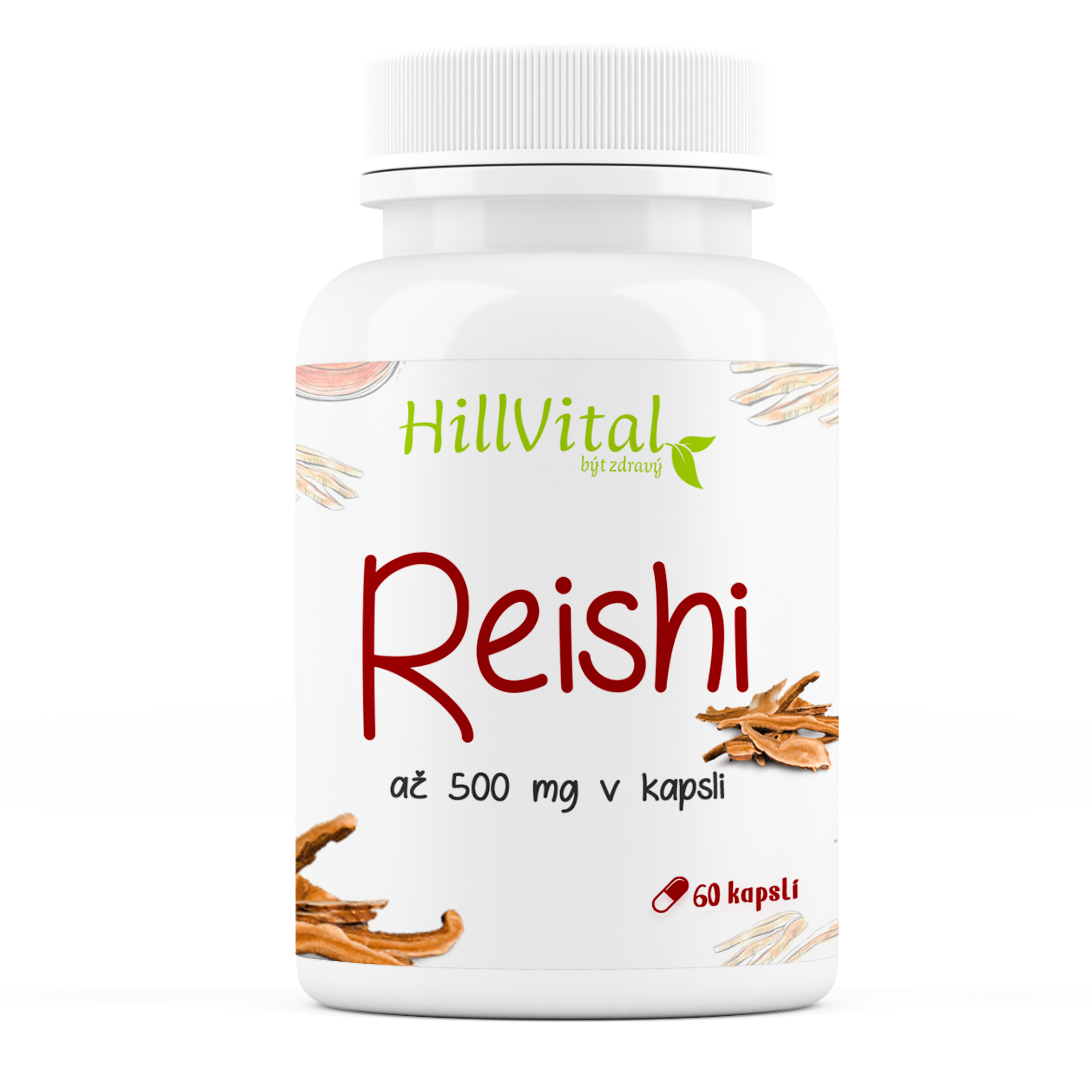 HillVital | Reishi (Ganoderma lucidum), 60 kapslí