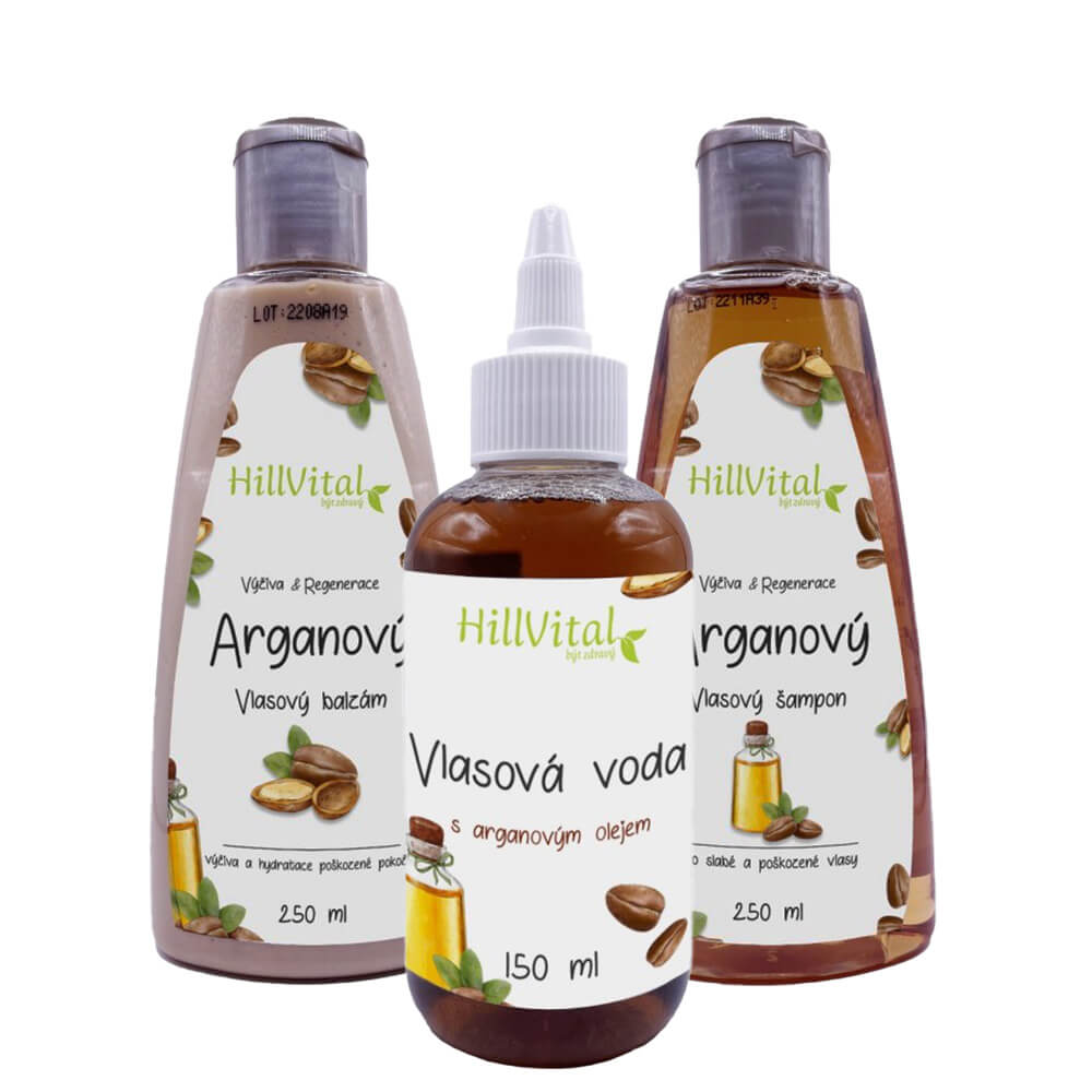 HillVital | Arganový SET - vypadávání vlasů 650 ml