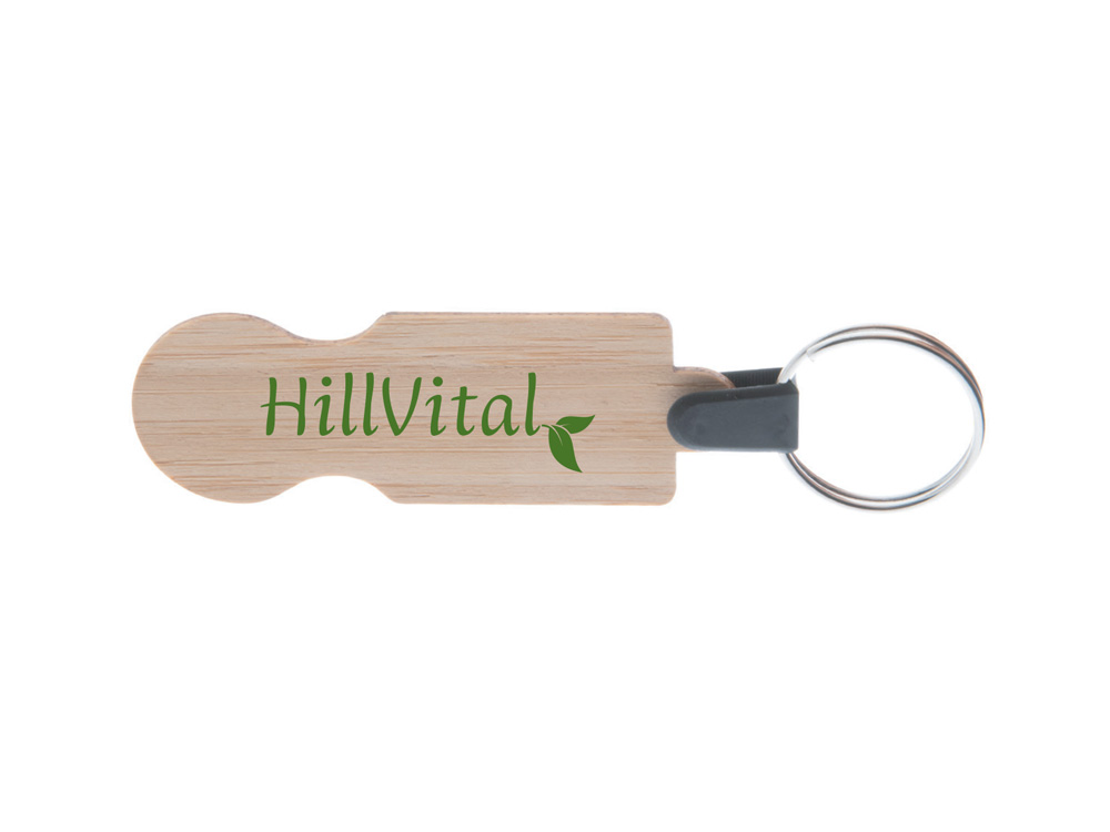 Levně Přívěsek na klíče s žetonem z bambusu HillVital