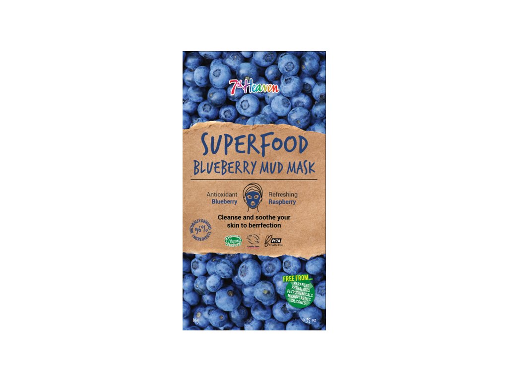 Montagne Jeunesse Superfood Bahenní maska Borůvka 10 g