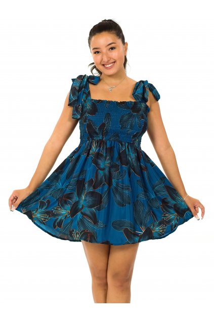 Mini šaty-sukně 2v1 Ezra Lilie - tmavě modrá
