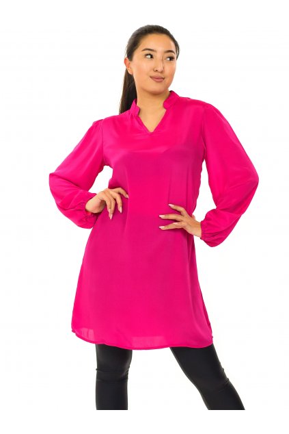 Košilové šaty Plain - růžové