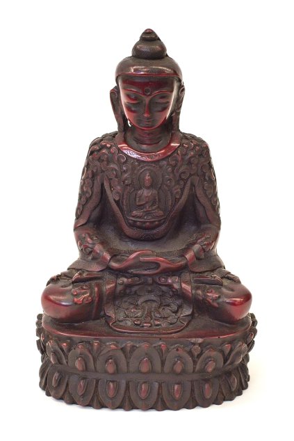 Socha Buddha Amitabha - s gestem meditace