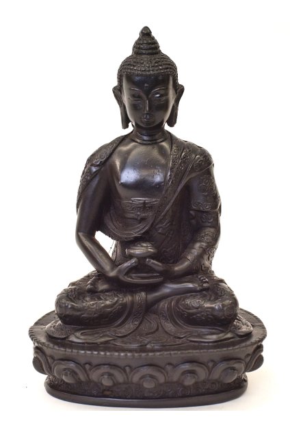 Socha Buddha Amitabha - s gestem meditace