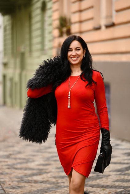 Šaty Plain Tilly červená (7)