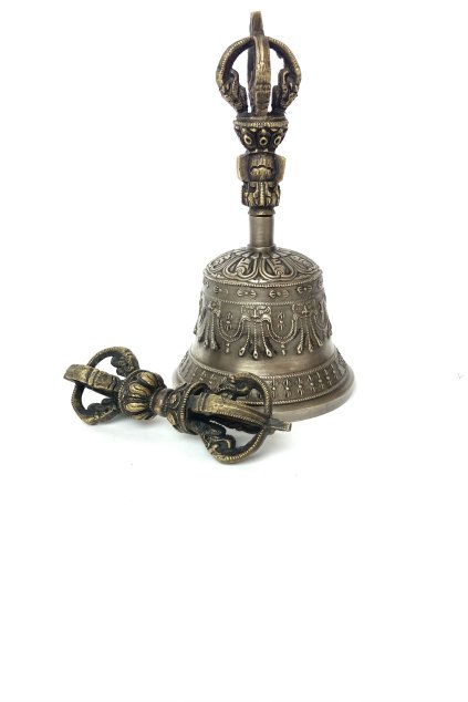 Tibetský rituální zvonek Dilbu a dordže