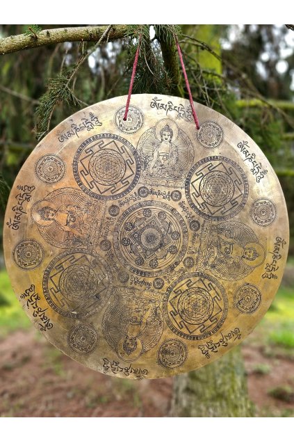 Ručně tepaný gong Nepal