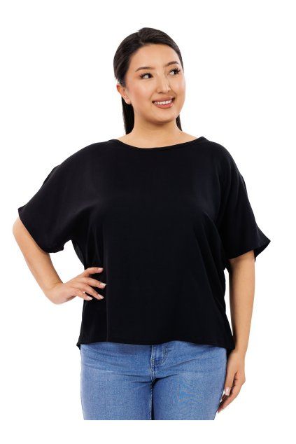Oversize tričko Plain Sara černá (2)