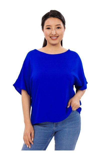 Oversize tričko Plain Sara královská modrá
