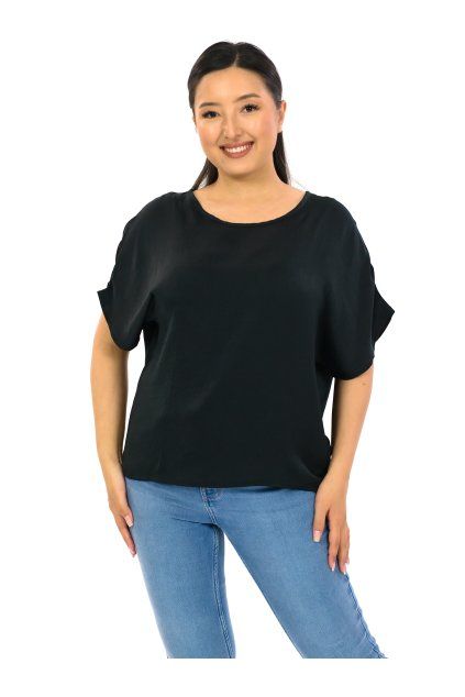 Oversize top Plain Manita - černá