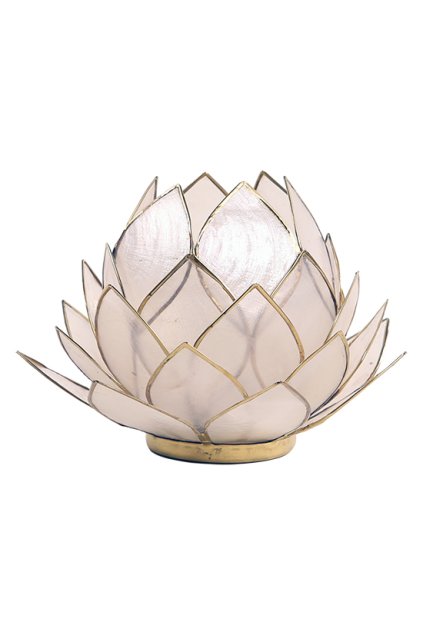 Lotosový svícen - Natural - velký