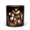 Svícen Óm - černá se zlatou