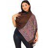 Šátek pašmína Nepal - hnědá