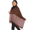 Šátek pašmína Nepal - hnědá