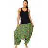 Kalhoty-šaty-top 3v1 Paisley - zelené s barvami