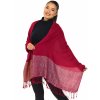 Šátek pašmína Nepal - tmavě červená
