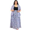 Maxi sukně s kapsami Paisley fialová s tyrkysovou Maxi šátek Paisley fialová s tyrkysovou
