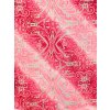Maxi šátek Paisley - růžová s červenou