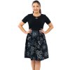 Šaty s krátkým rukávem Pemba černá s bílou (1)