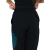 Dámské 3 4 kraťasy Kamea černá s tyrkysovou (5)