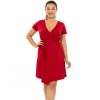Zavinovací šaty Plain Meda - červená