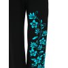 Kalhoty Eniya černá s tyrkysovou (3)