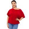 Oversize tričko Plain Sara červená