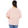 Oversize tričko Plain Sara broskvová (2)