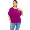 Oversize top Plain Manita - purpurová