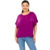 Oversize top Plain Manita - purpurová