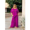 Oversize top Plain Manita - purpurová