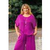 Oversize top Plain Manita - purpurová