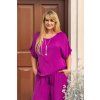 Oversize top Plain Manita - purpurová