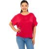 Oversize top Plain Manita - červená