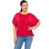Oversize top Plain Manita - červená