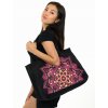 Maxi kabelka Laulima - černá s růžovou