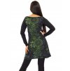 Tunika Keola - černá se zelenou