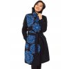 Podzimní/zimní kabát Himalaya - černá s modrou