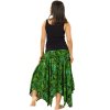 Šaty-sukně 2v1 Dawa Listy - černá se zelenou