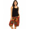 Kraťasy Puri - černá s oranžovou