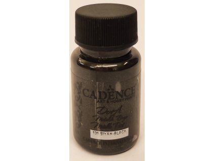 Metalická akrylová barva Cadence 131, 50ml černá
