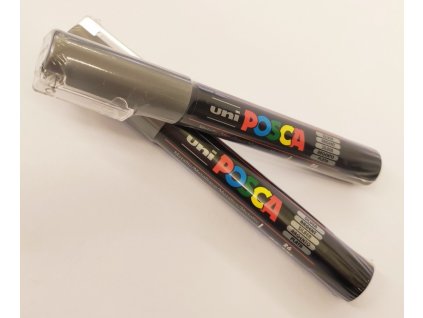 POSCA PC-1M 0,7mm plastový hrot, stříbrná